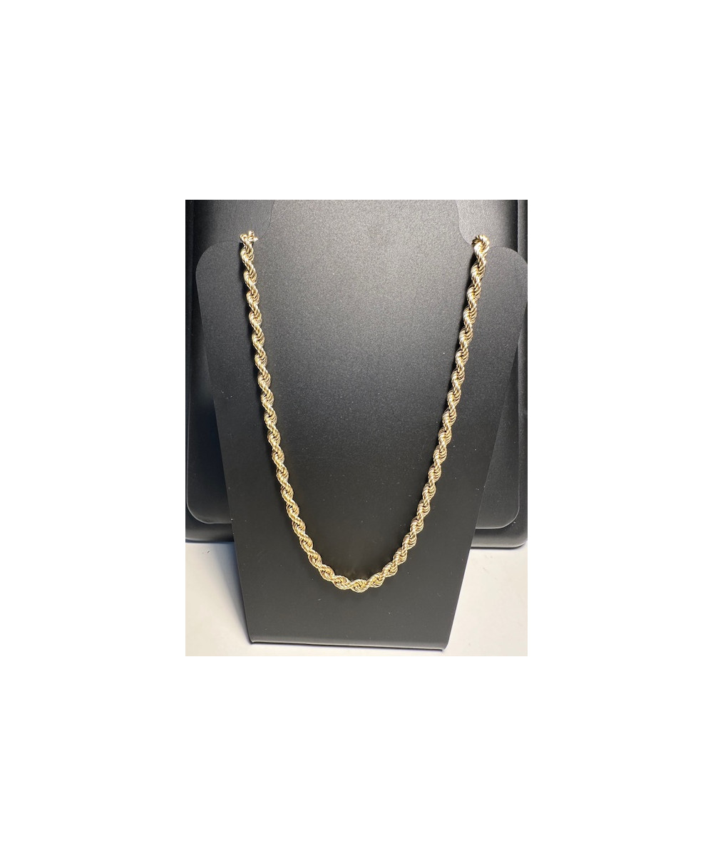 Cordón Salomónico de ORO 18 KTS  de 60 cm. de largo.