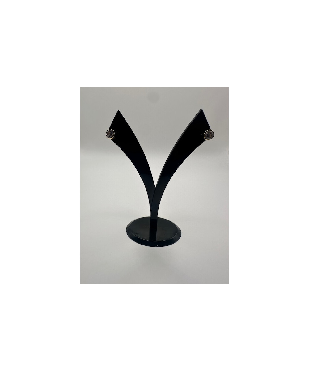 Pendientes de ORO 18 KTS, amarillo, con circonita.