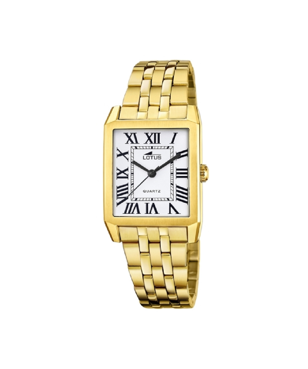 RELOJ DE MUJER SQUARE SERIES CHAPADO EN ORO