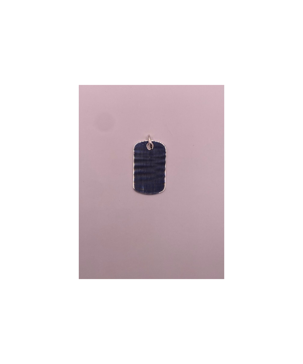 Placa de PLATA DE LEY de 925 m/m, lisa para grabación.