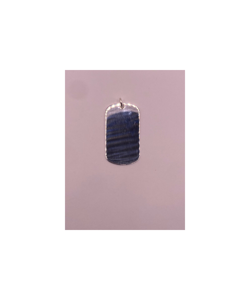 Placa de PLATA DE LEY de 925 m/m, lisa para grabación.