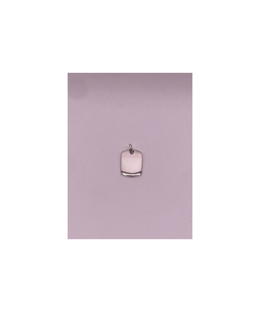 Placa de PLATA DE LEY de 925 m/m, lisa para grabación.