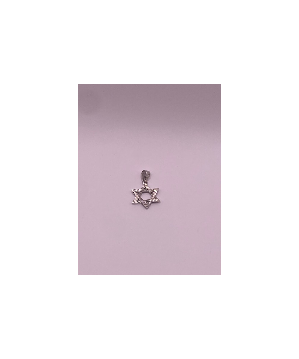 Colgante de PLATA DE LEY de 925 m/m., estrella de David.