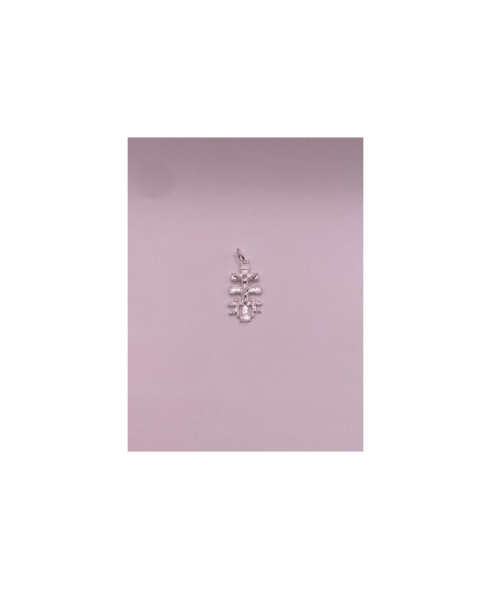 Cruz de Caravaca de PLATA DE LEY de 925 m/m.