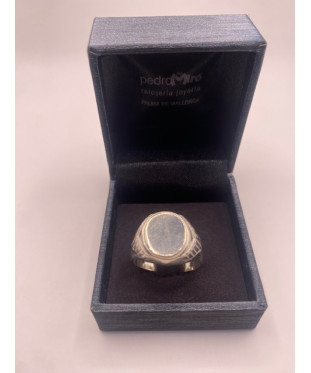 Sello de PLATA DE LEY de 925 m/m  para grabación de iniciales.