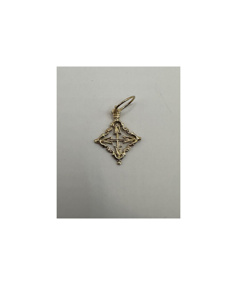 Cruz de ORO 18 kts, Mallorquina de calatrava.