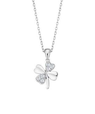 COLLAR TRÉBOL LOTUS SILVER...