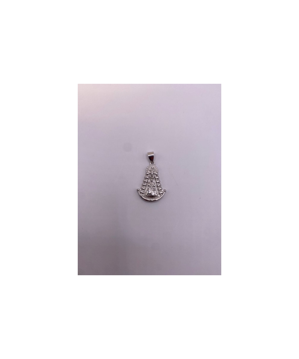 Medalla de PLATA DE LEY de 925 m/m, de La Virgen del Rocío.