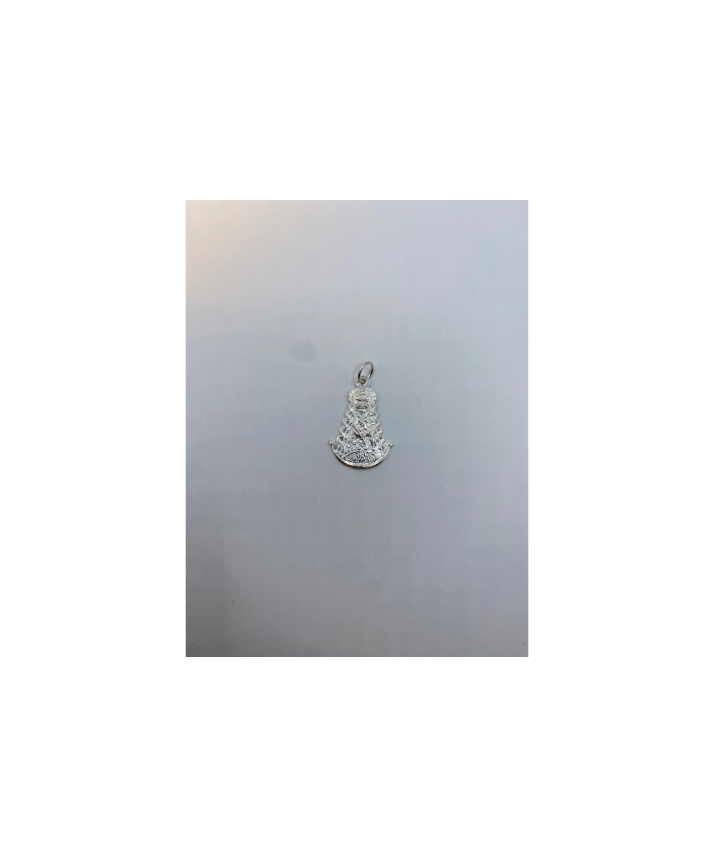 Medalla de PLATA DE LEY de 925 m/m, de La Virgen del Rocío.