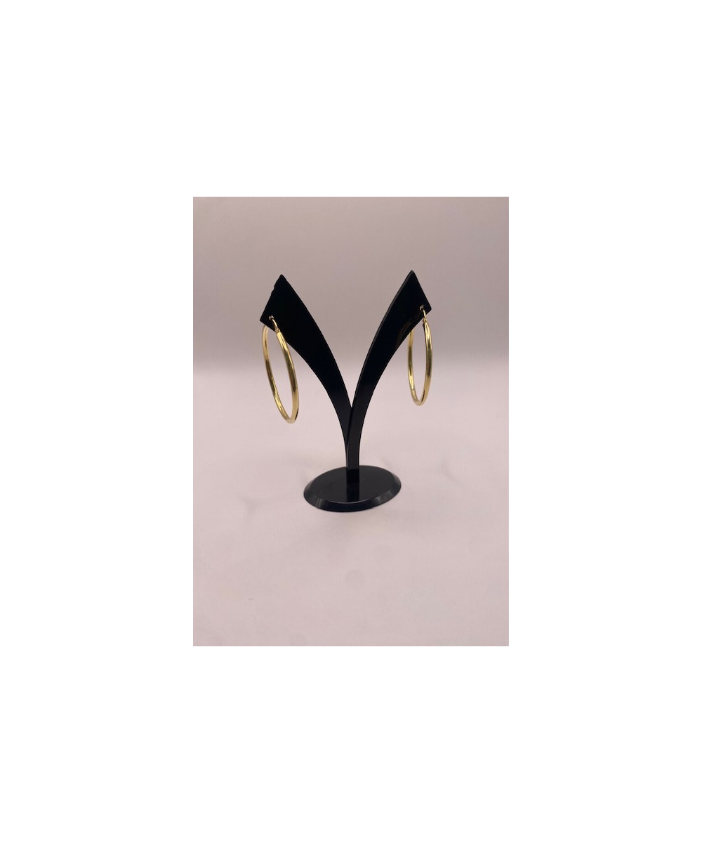 Pendientes de PLATA DE LEY de 925 m/m, modelo aro, chapado en oro.