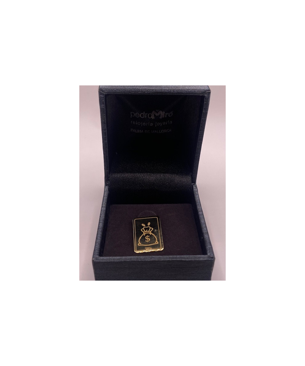 Lingote de ORO 18 KTS, 750 m/m. 2 gramos.