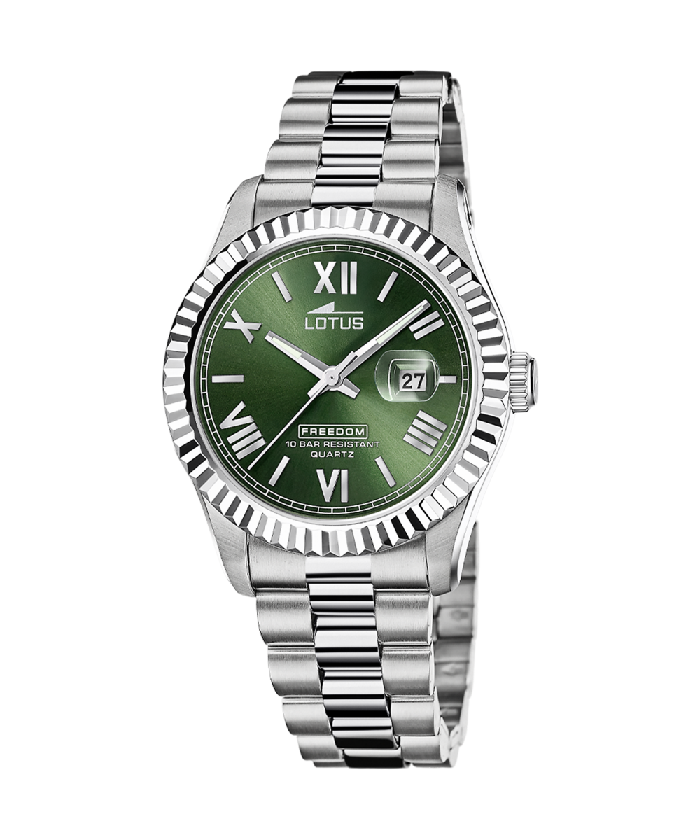 Reloj Lotus Hombre 19002/4 Verde Acero Freedom