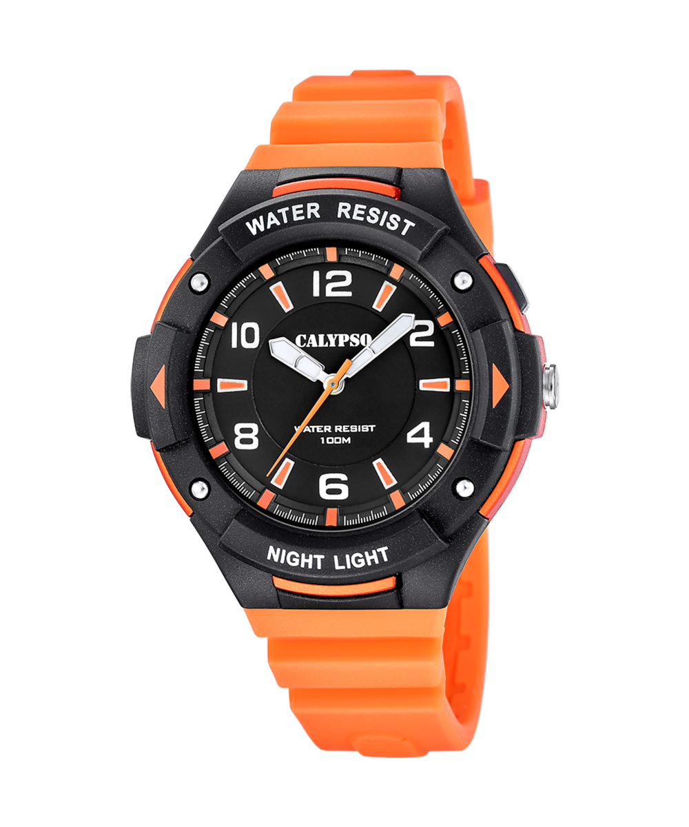 Reloj Calypso Hombre K5883/2 Sport Naranja Analógico