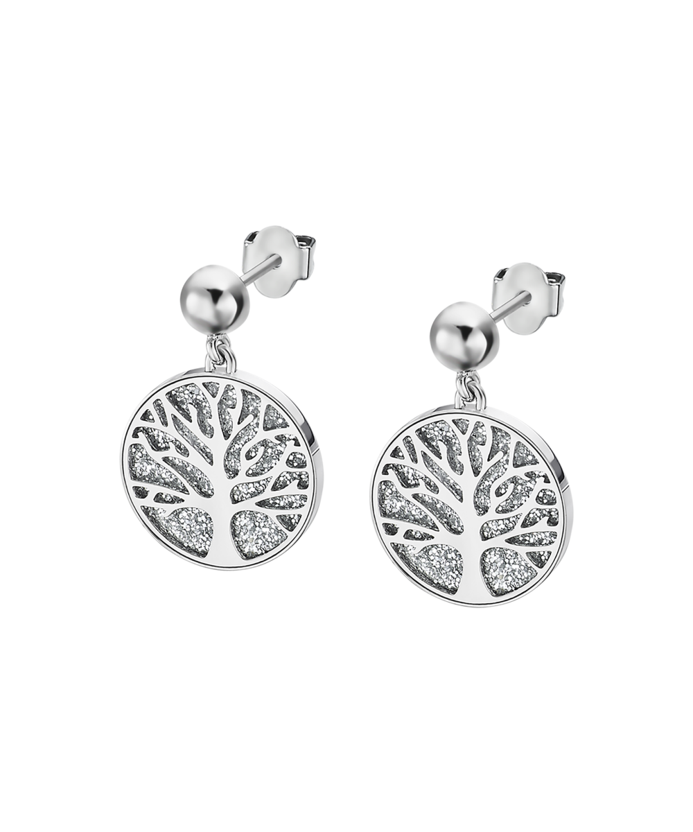 PENDIENTES ÁRBOL DE VIDA LOTUS STYLE LS2225-4/1 ACERO, MUJER