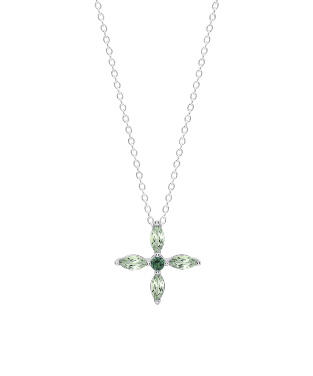 COLLAR FLOR LOTUS SILVER COLORS LP3933-1/3 PLATA, MUJER