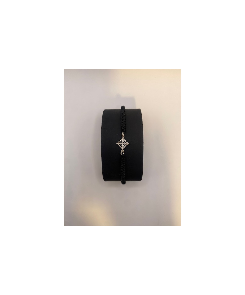 Pulsera de PLATA DE LEY de 925 m/m con la Cruz Mallorquina de Calatrava