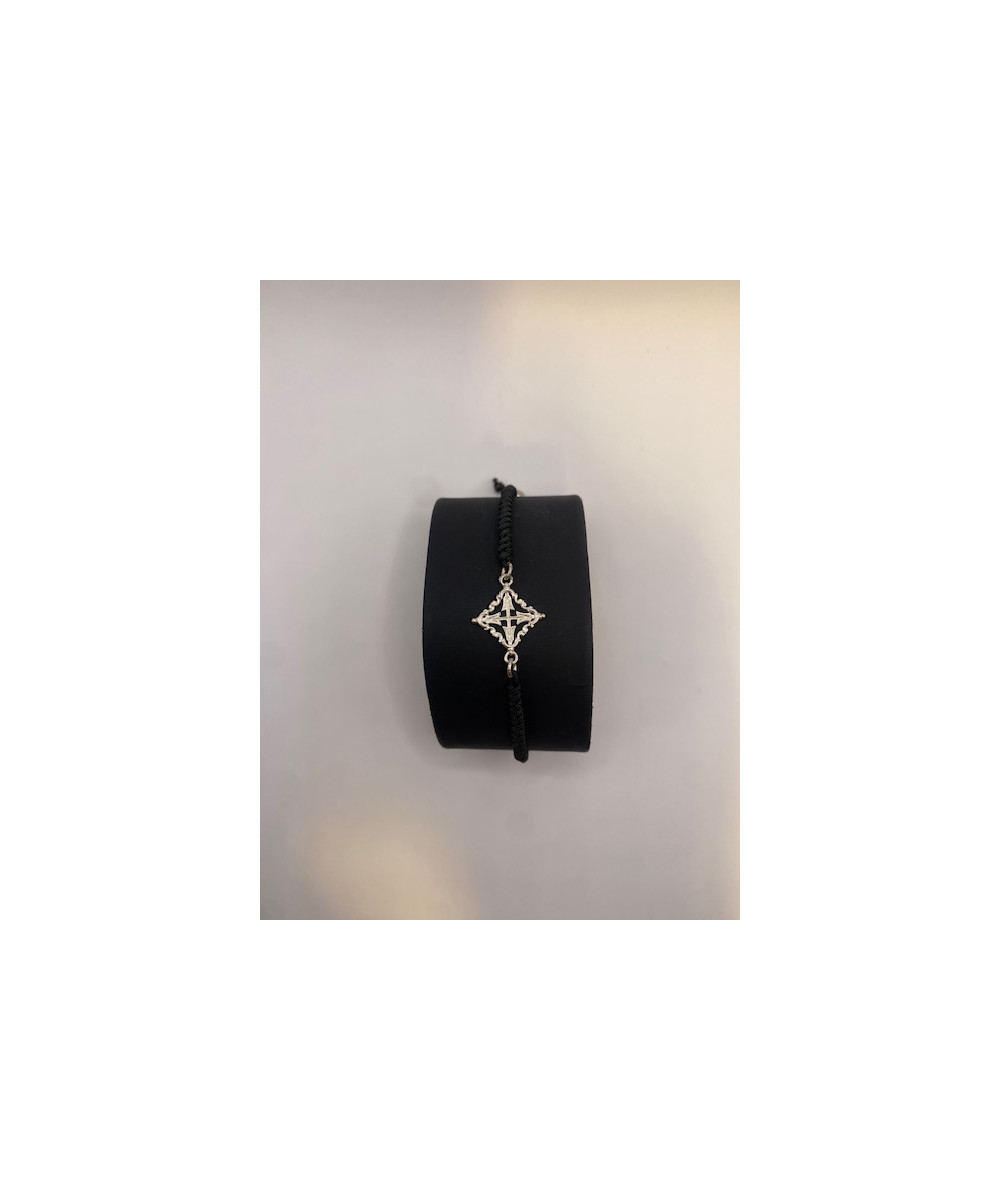 Pulsera de PLATA DE LEY de 925 m/m con la Cruz Mallorquina de Calatrava