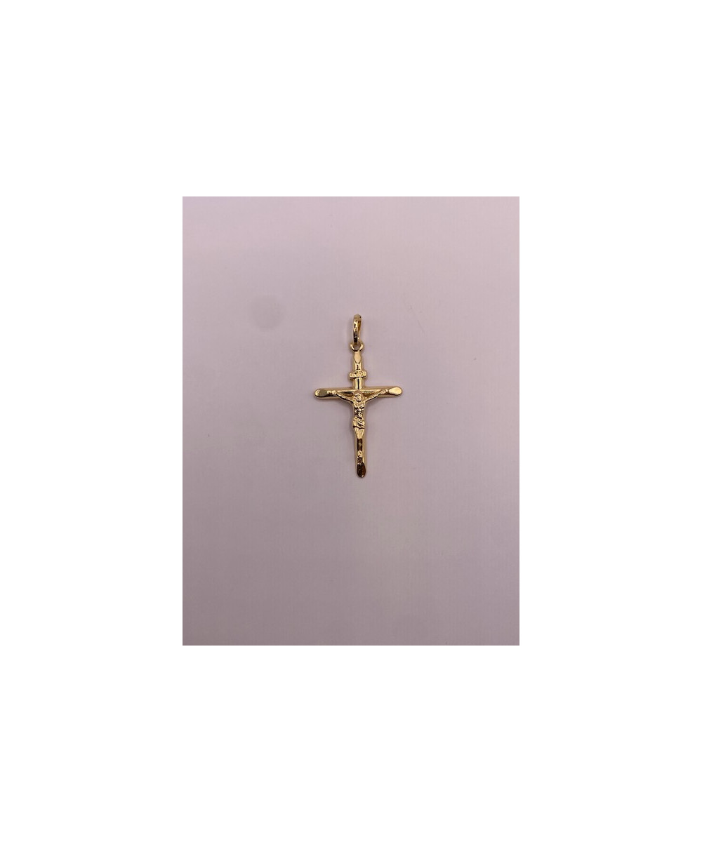 Cruz de ORO 18 KTS, oro amarillo.