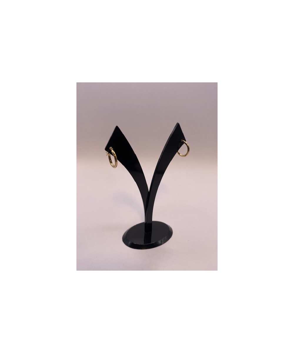 Pendientes de ORO 18 KTS, oro amarillo, forma de aro.