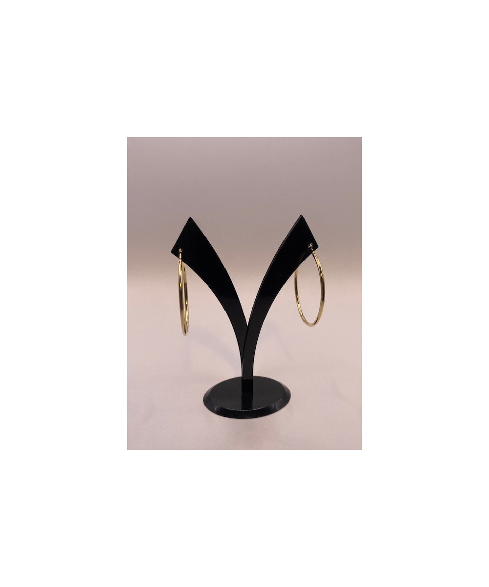 Pendientes de ORO 18 KTS, oro amarillo, forma de aro.