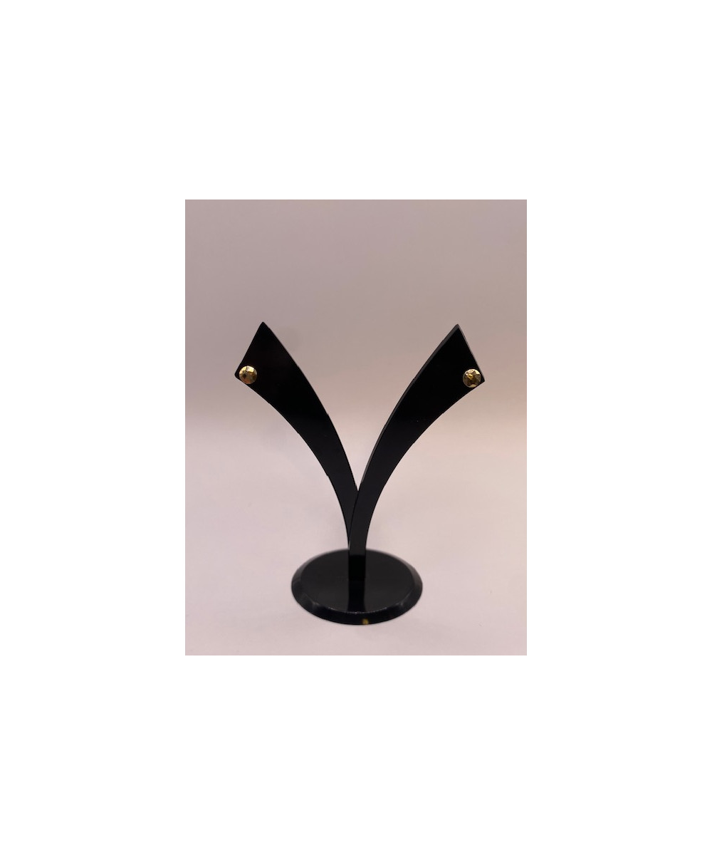 Pendientes de ORO 18 KTS, oro amarillo, forma redonda.