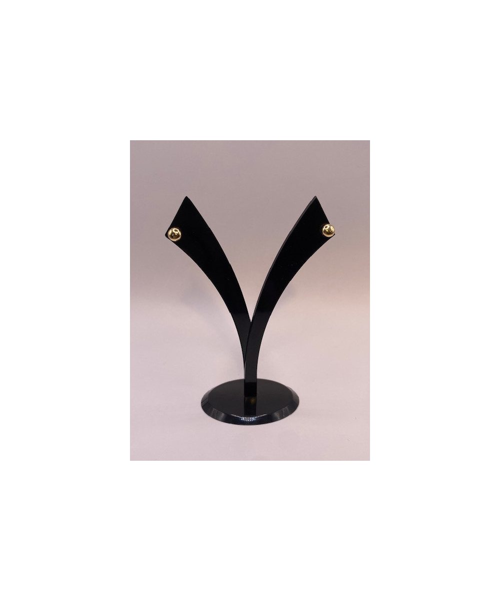 Pendientes de ORO 18 KTS, oro amarillo, forma redonda.