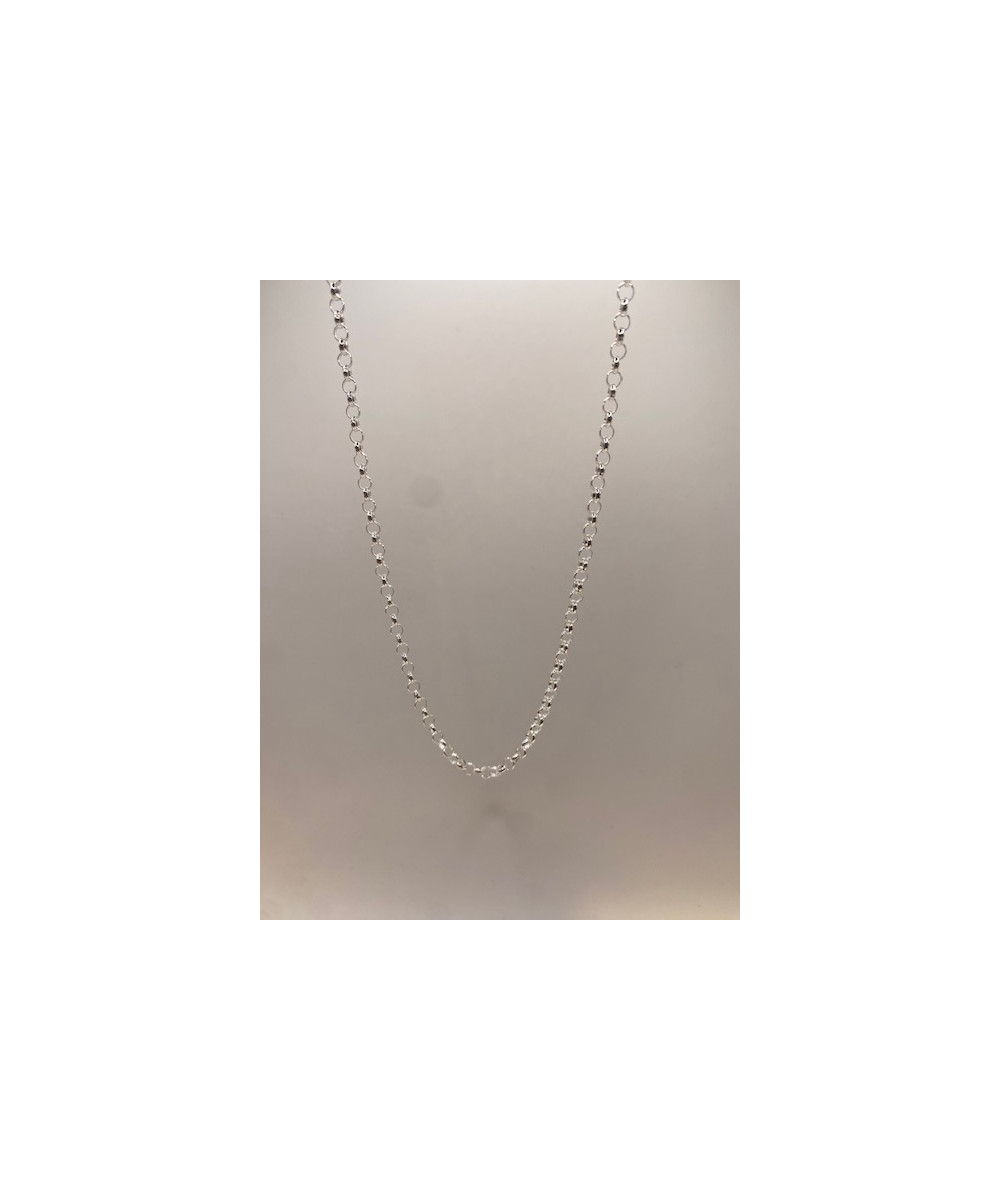 Cadena de plata de 925 m/m de 60 cms. de largo, modelo baule Mallorquina