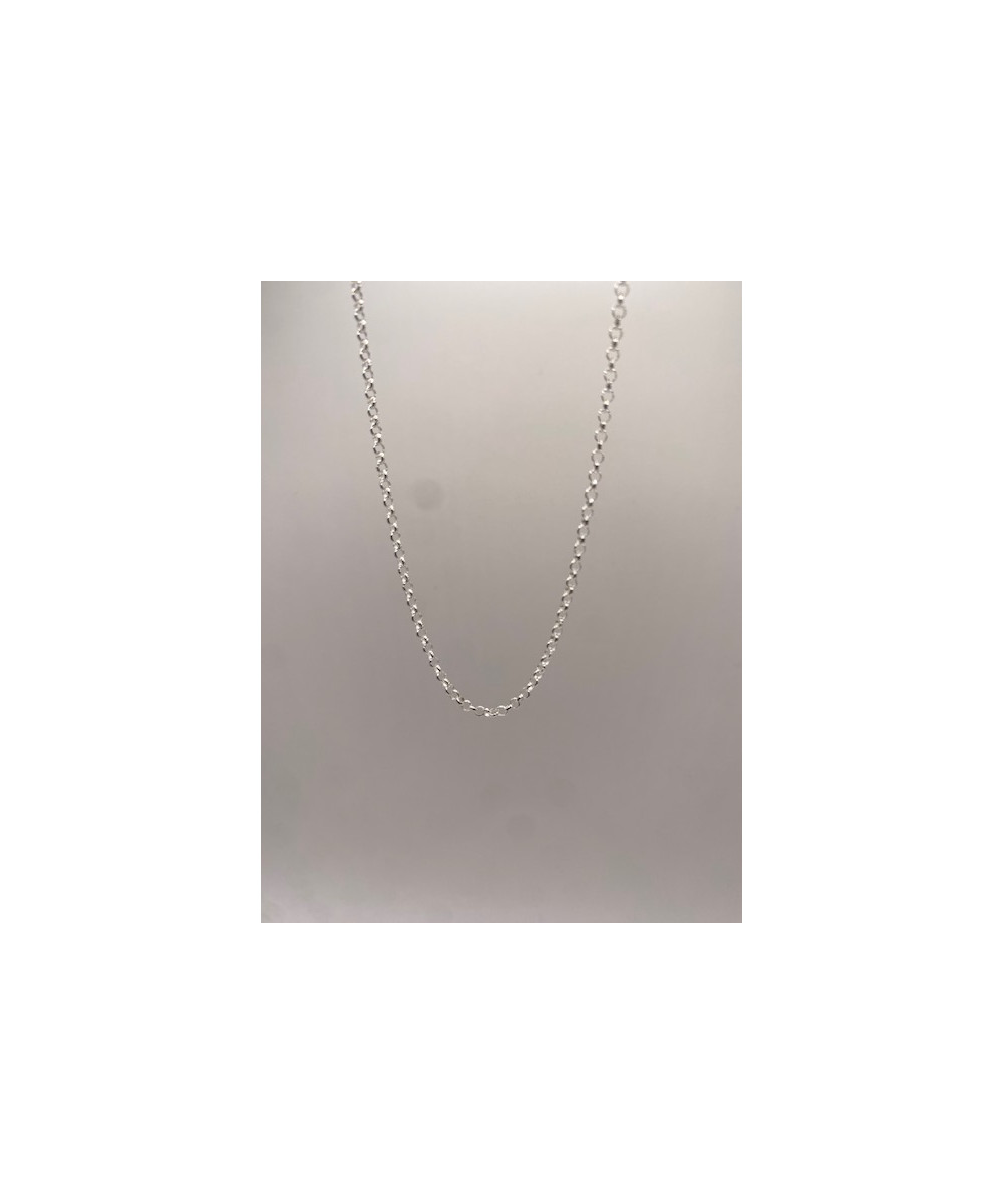 Cadena de plata de 925 m/m de 45 cms. de largo, modelo baule Mallorquina