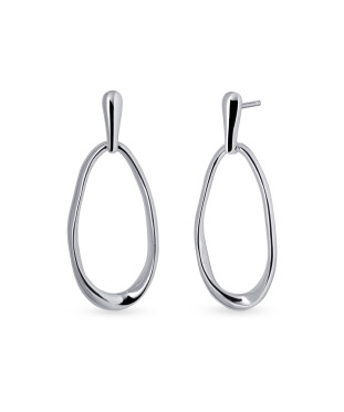 Pendientes círculo oval...