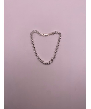 Pulsera de plata de ley de...