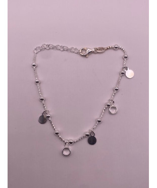 Pulsera de plata de ley de...