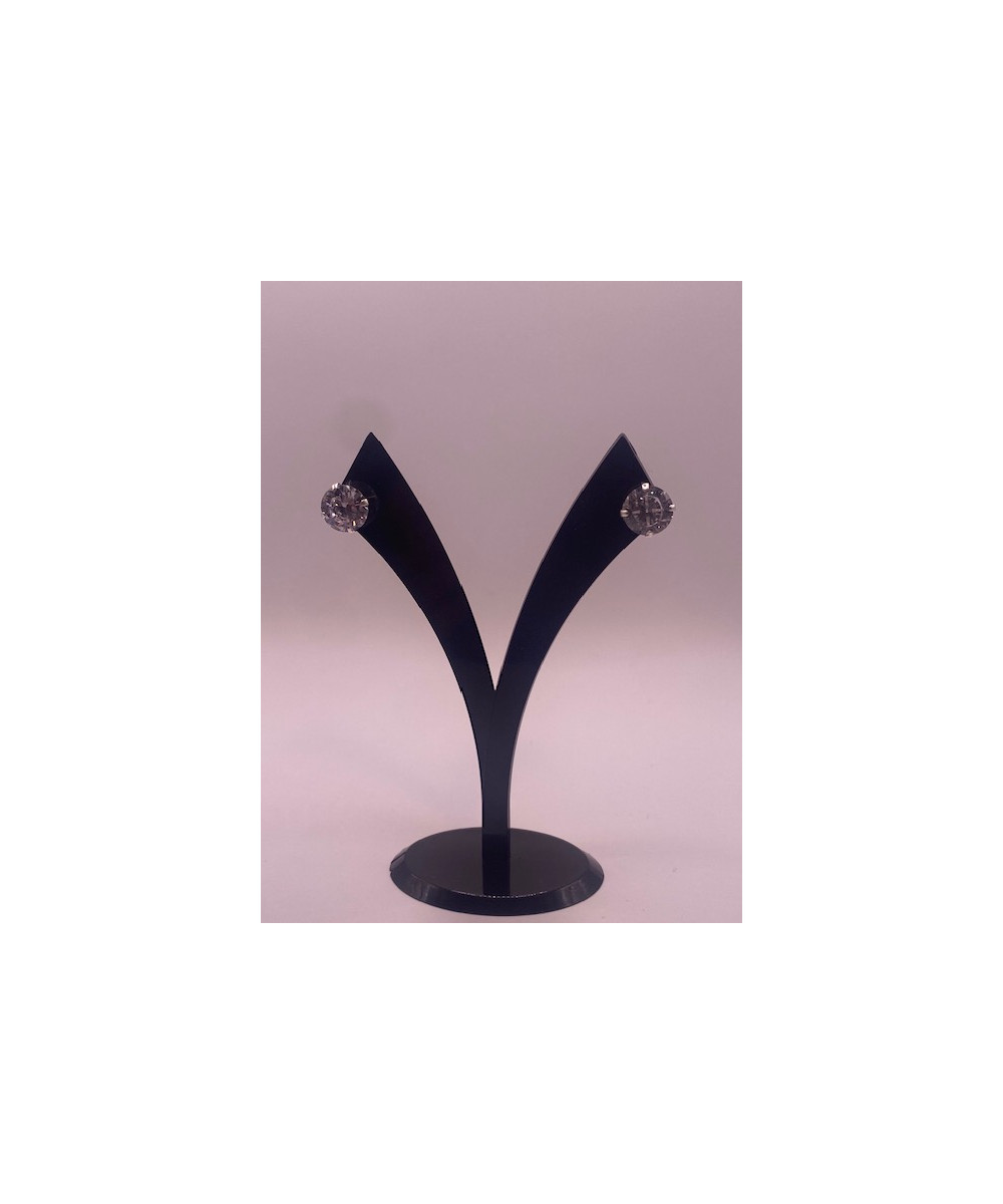 Pendientes de plata de ley de 925 m/m, con circonita.