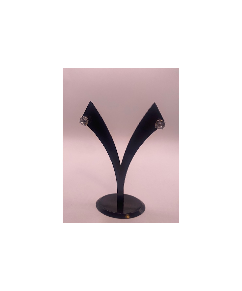 Pendientes de plata de ley de 925 m/m, con circonita.