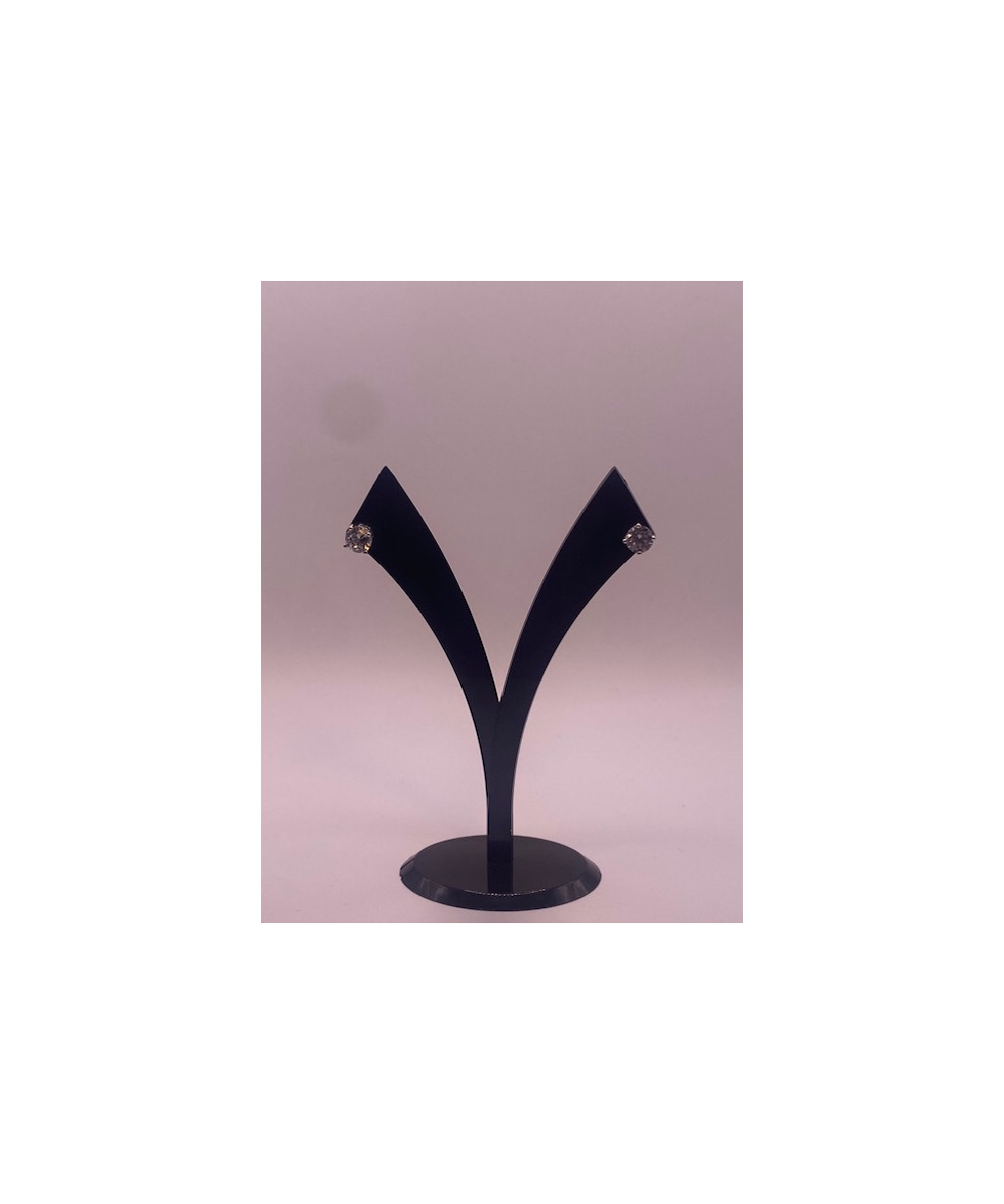 Pendientes de plata de ley de 925 m/m, con circonita.