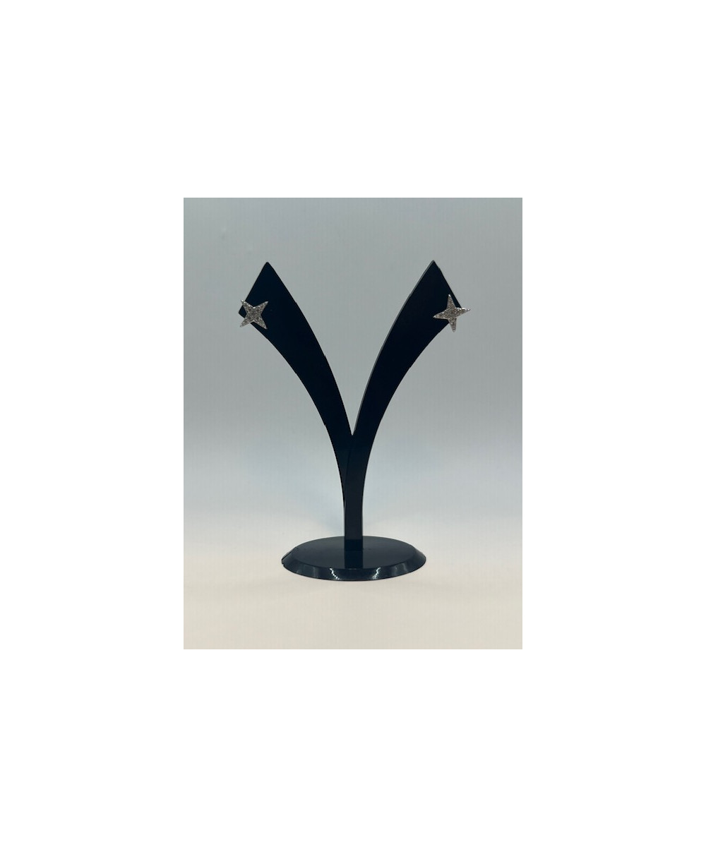 Pendientes de plata de ley de 925 m/m, con circonitas