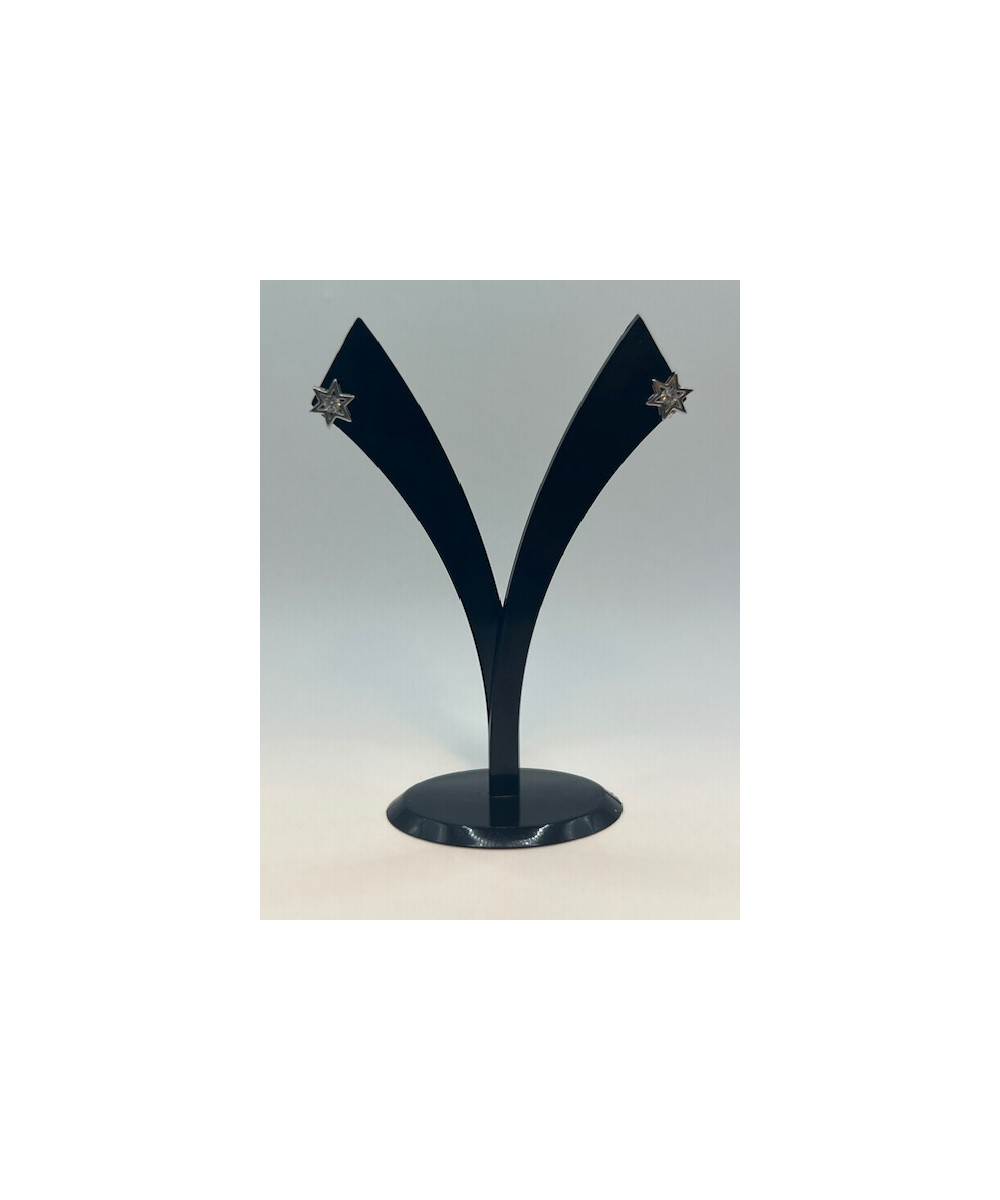 Pendientes de plata de ley de 925 m/m, con circonitas