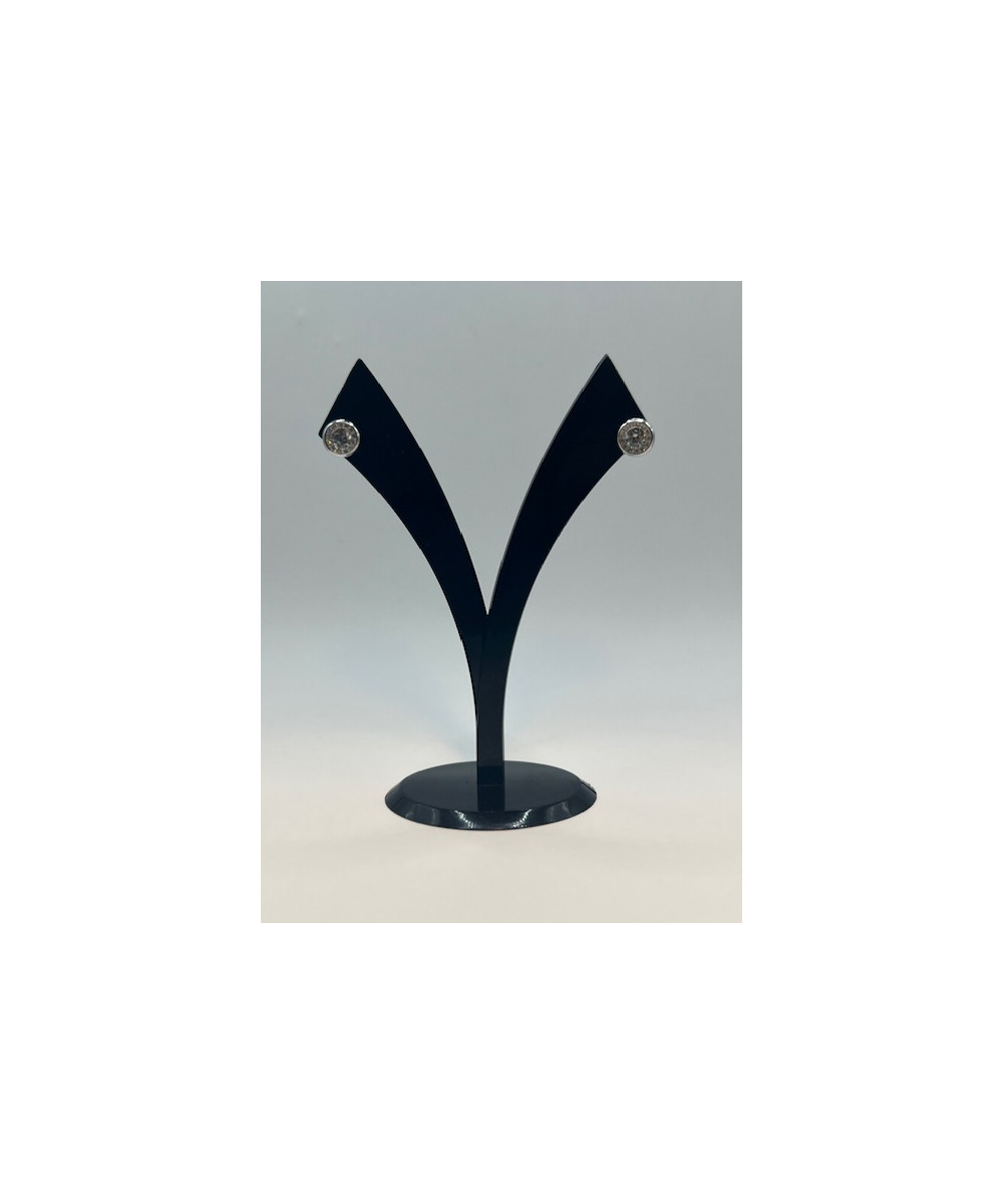 Pendientes de plata de ley de 925 m/m, con circonitas