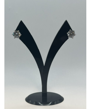 Pendientes de plata de ley...