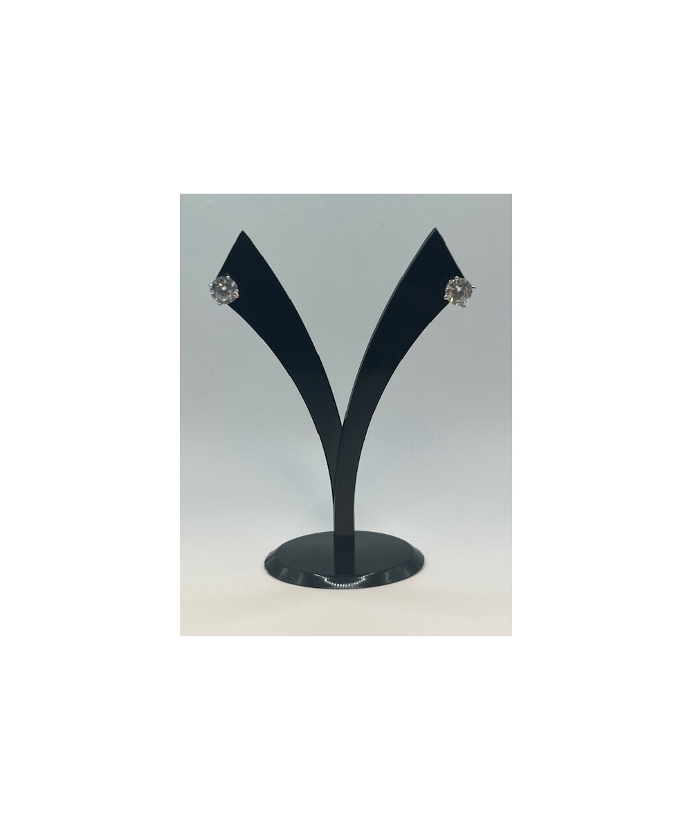 Pendientes de plata de ley de 925 m/m, con circonitas