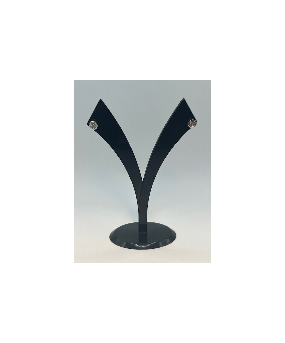 Pendientes de plata de ley de 925 m/m, con circonitas