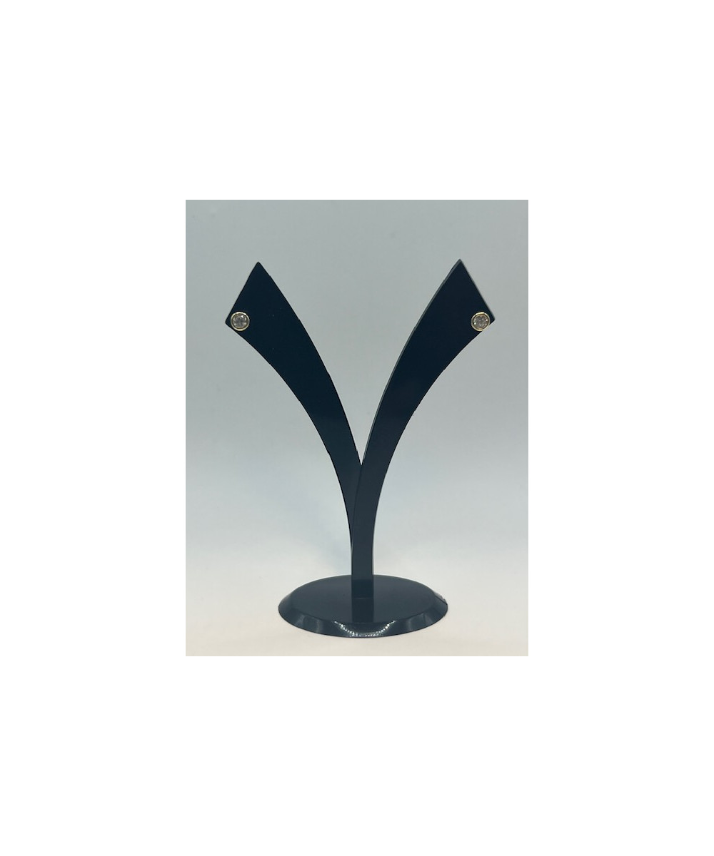 Pendientes de plata de ley de 925 m/m, con circonitas