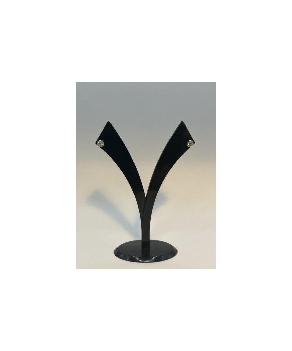 Pendientes de plata de ley de 925 m/m, con circonitas