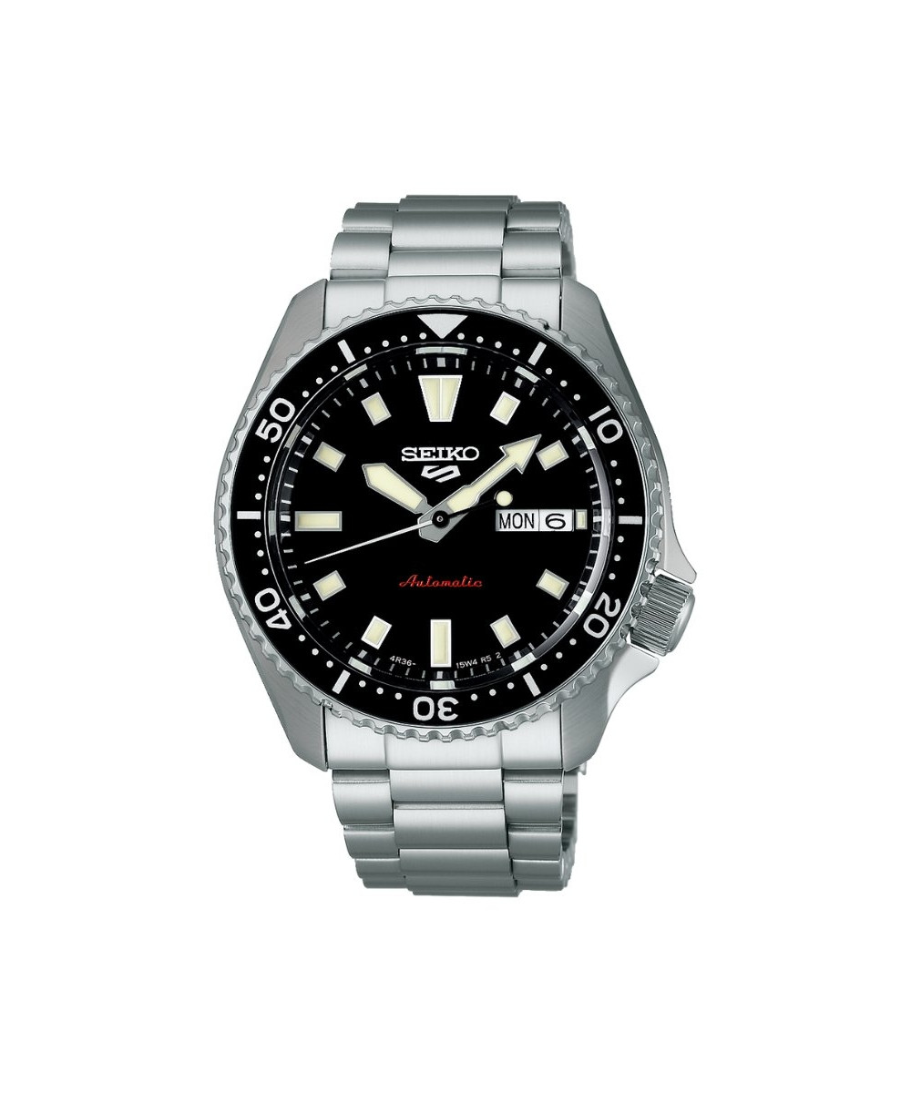 Reloj Seiko 5 Sports SKX Series en acero y esfera negra, SRPL85K1.