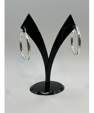 Pendientes de plata de ley...