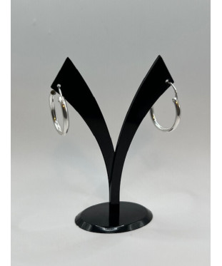 Pendientes de plata de ley...