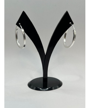 Pendientes de plata de ley...