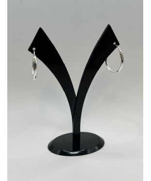 Pendientes de plata de ley...