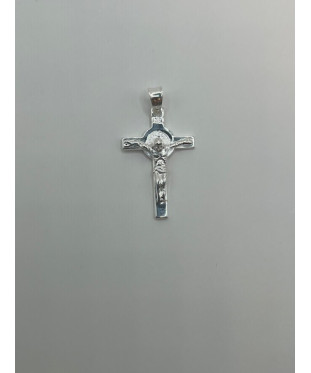 Cruz de plata de ley de 925...