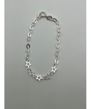 Pulsera de plata de ley de...