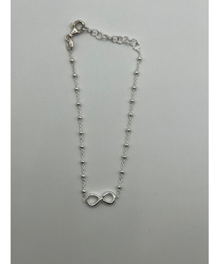 Pulsera de plata de ley de...
